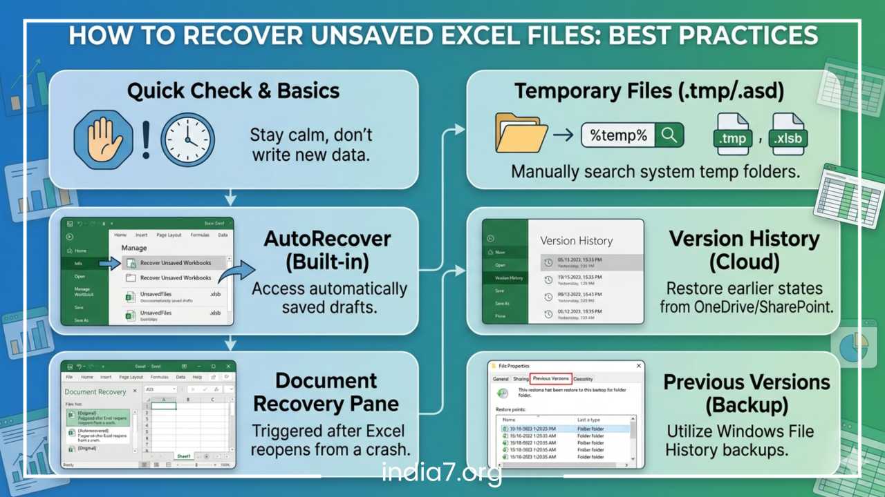 Best Ways to Recover Unsaved Excel Files
